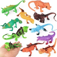 TPR animal gecko chameleon lizard iguana simulation model children science educational toys decorati