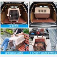 S/🔔Oversized Pet Flight Case Cat Cage Dog Cage Outdoor Portable Consignment Special Medium Large Dog Trolley with Wheels