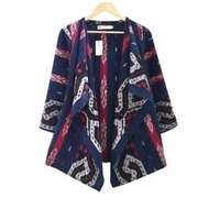 blazer tenun troso/outer tenun etnik/baju atasan wanita/ blazer batik/tenun etnik wanita blazer - XS