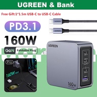 UGREEN 160W GaN Nexode Pro Charger USB Type C PD3.1 Fast Charge Quick Charge 4.0 3.0 USB