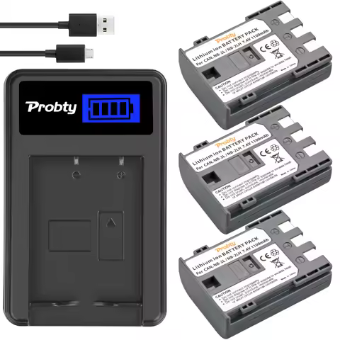 NB-2LBattery&Charger for CANON Digital EOS 350D/400D Rebel XT XTi NB-2JH NB-2L ZR-100 ZR100 ZR200 ZR