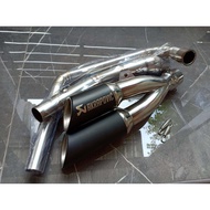 Black Twin Pipe New R15 2017-20/MT15 Xsr155 Grade 304 Stainless Steel Good Quality Wear 2-Inch (51 M