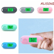 ALISOND1 Digital Electronic Clock Keychain, Luminous Key Display Electronic Watch Keyring, Oval Watch Table Time Display Portable Mini LED Digital Clock Student