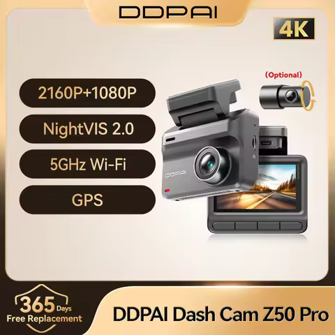 2025 New DDPAI Z50 Pro Dash Cam 4K Car DVR Night Vision 5GHz Wi-Fi GPS ADAS 24h Parking mode Front a