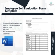 Employee Self Evaluation Form