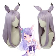 อะนิเมะ Uma Musume สวยดาร์บี้ Mejiro McQueen เครื่องแต่งกายคอสเพลย์ชุดนักเรียนโลลิต้าเซเลอร์ชุดวิกผม