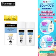 [แพ็คคู่] นูโทรจีนา อัลตร้า เชียร์ ฟลูอิด เฟเชียล ซันสกรีน เอสพีเอฟ50 40 มล. Neutrogena Ultra Sheer 
