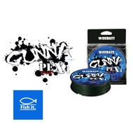 PE Weebass GUNNA Braided Line x4 Length 100 Meters
