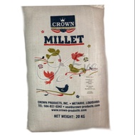 USA White Millet Bird Food (Sambau Putih / Kambu Putih / Sekoi Putih) [20KG REPACK]