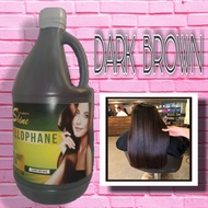 Golden shine Cellophane hair color treatment DARK BROWN 1/2 gallon