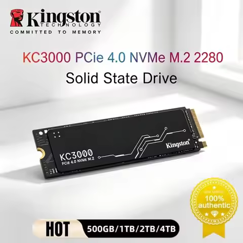 Kingston KC3000 PCIe4.0 NVMe M.2 2280 SSD 1TB 2TB 4TB High Speed Internal Solid State Drive For Gami