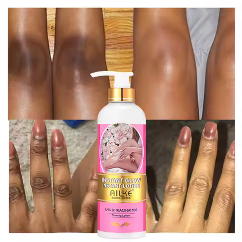 AILKE Vegan Brightening Body Lotion, with AHA, Niacinamide, Moisturizing, Hydration, for All Skin Ty