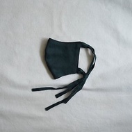 unisex mask | 雙色綁帶口罩 | 松 綠 x 墨 黑