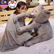Elephant Pillow Elephant Doll Stuffed Toys  Blanket Two-in-one Multi-function Pillow Comfort Office 