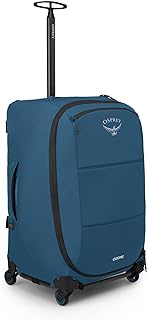 Ozone Softside Carry On Luggage, 4-Wheels, 85L/27", Coastal Blue