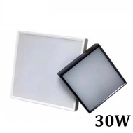 888-30Watt SQUARE OUTBOW DOWNLIGHT ROUND/ CEILING LIGHT/ BK/ WH/ - BLACK, WHITE SQUARE 6500K