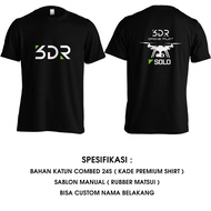3DR Distro T-Shirt - Black Community Drone XS - 6XL