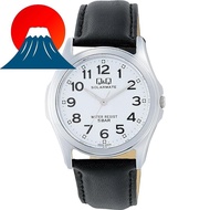 [CITIZEN Q&amp;Q] Wrist Watch Analog Solar Waterproof Leather Belt H008-304 Men's White