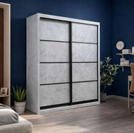 Almari Baju 2 Doors 8x8ft Wardrobe Sliding Wardrobe 9002