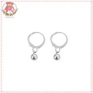 【SH】 Round Beads Temperament Ball Earrings Student Earrings Personalized Fashion Circle Earrings SH