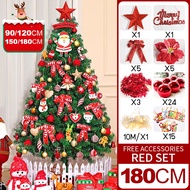2025 christmas tree decorations 4FT/5FT/6FT/7FT party home decoration Christmas tree LED light tree