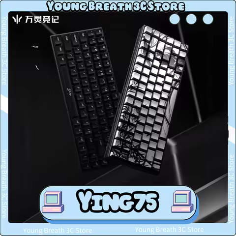 WLMouse Ying75 Magnetic Switch Keyboard 8000Hz Wired Mechanical Keyboard RT0.005mm Low Delay Gaming 