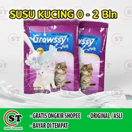 Susu Kucing Growssy Milk Sachet 20gr Kitten Cat 20 gram Baby Milk 0 - 2 bulan / Bayi Kucing Cat Milk