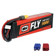 Venom Fly 30C 4S - 5000mAh 14.8V LiPo RC Battery - Universal 2.0 Plug, Lithium Polymer 4 Cell - Soft