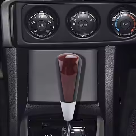 A33G-Wood Grain Gear Shift Knob Shifter Lever Head For Toyota Corolla Ralink Vios HILUX Harrier Fort