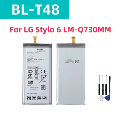 Original BL-T48 Battery For LG Stylo 6 LM-Q730MM Replacement Phone Batteries 4000mAh +Free Tools
