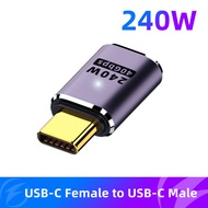 FONKEN USB4.0 40Gbps Type C to USB C PD3.1 Adapter Connector 240W 8K 60Hz Fast Charging Converter fo