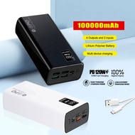 120W PowerBank100000mAh Full Capacity Super Fast Charge Powerbank USB Type C PD Quick Charge Extern