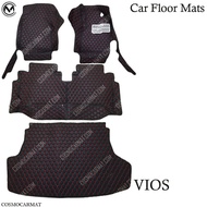 พรมรถ 🚘 VIOS วีออส ปี2007-2012 พรมปูพื้นรถยนต์ TOYOTA - VIOS พรมรถยนต์ พรมเข้ารูป