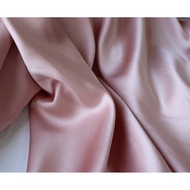 32-meter Pink Mulberry Silk Crepe Satin Fabric - 205 Yuan/Meter