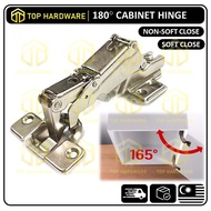 TOP 180 Degree Soft Close Cabinet Door Hinge 35mm Diameter for Kitchen Cabinet Cupboard (180^ Hinge)
