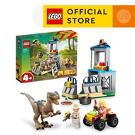 LEGO Jurassic World 76957 Velociraptor Escape Building Toy Set (137 Pieces)