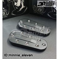 Driver's Footrest With Thorns HONDA CT125 Matte Black 1 Pair