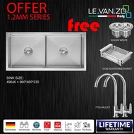 LEVANZO KITCHEN SINK 49646 = 960*460*230*4MM
