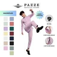 [MAGNIFLEX - Flexy Stretch] PAZZE Baju Melayu Modern Slim Fit - Magniflex Series