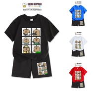 Bộ Cotton Trẻ Em CAPYBARA ART 5 Size 7-32kg 4 Màu Áo 95% Cotton 5% Spandex Quần Áo Cotton Cho Bé