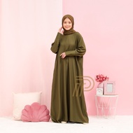 Parayu Abaya Basic Amira Hijau Army Abaya turkey Parayu x Shafana