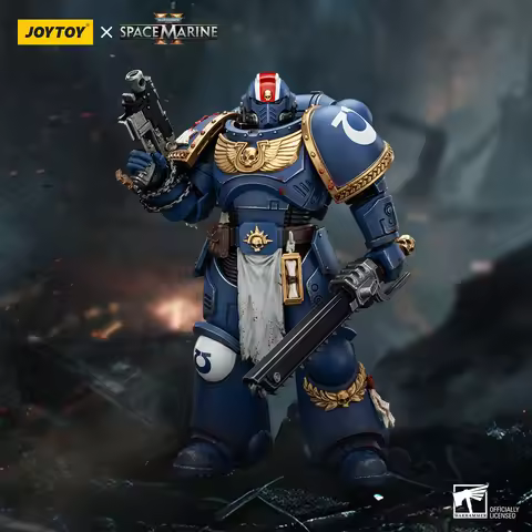JOYTOY Warhammer 40k 1/18 Action Figures Ultramarines Lieutenant Titus-Collectors Edition