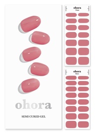 ohora Semi Cured Gel Nail Strips (N Juliet) - Works with Any Nail Lamps, Salon-Quality, Long Lasting