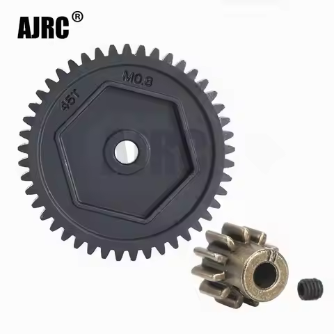 Harden Steel Spur Gear 45T 0.8M 32P #8053 11T motor teeth For 1/10 RC Model Crawler Traxxas TRX-4 De