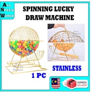 LUCKY DRAW ROLLER LOTTERY MACHINE BALL/ MANUAL LOTTERY MACHINE/ SPINING LUCKY DRAW MACHINE