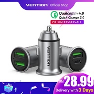 INS recommended Vention 20W Quick Car Charger QC 4.0 3.0 USB Fast Charger Type C PD Car Charger sera