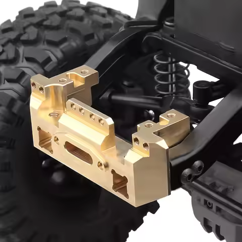 INJORA Heavy Brass Counterweight Portal Drive Housing Bumper Holder Axle Mount for RC Crawler TRX4 T