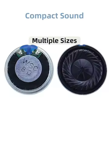 2PCS 8R 32R 0.5W 1W 2W Mini Speaker 8 Ohm 32 Ohm Loud Speaker Diameter 20mm 23mm 26mm 28mm 30mm 32mm