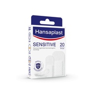 Hansaplast Sensitive Plasters, Pack of 20, Skin-Friendly and Hypoallergenic Wound Plasters with Bact