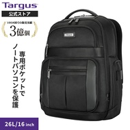 【公式ストア】世界で一番売れているTargus ノートPC収納に特化したバックパック 容量 26L ノートPC最大16"まで収納可能 リュックサック ビジネスバッグ。通勤 通学 出張 旅行まで幅広く使